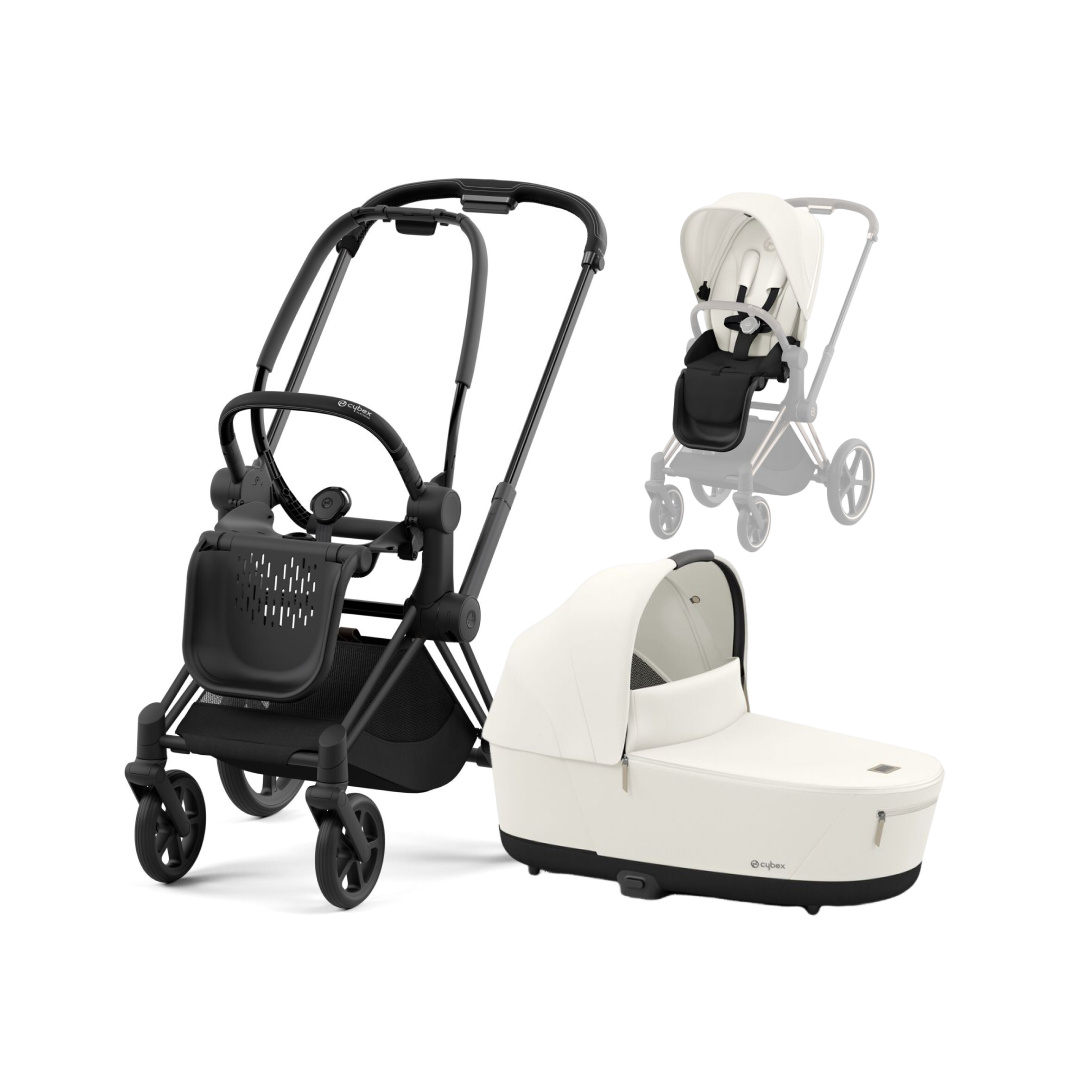 CYBEX PRIAM Kombikinderwagen matt schwarz off white - CYBEX PRIAM Kombikinderwagen matt schwarz off white bei babybrands.de kaufen ✓ sicher, einfach & bequem online bestellen ✓